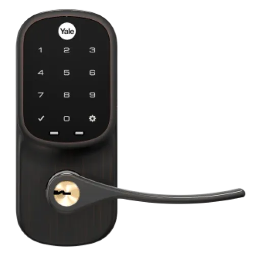 Yale Assure Lever Keypad with Key Option (for doors with no deadbolt)