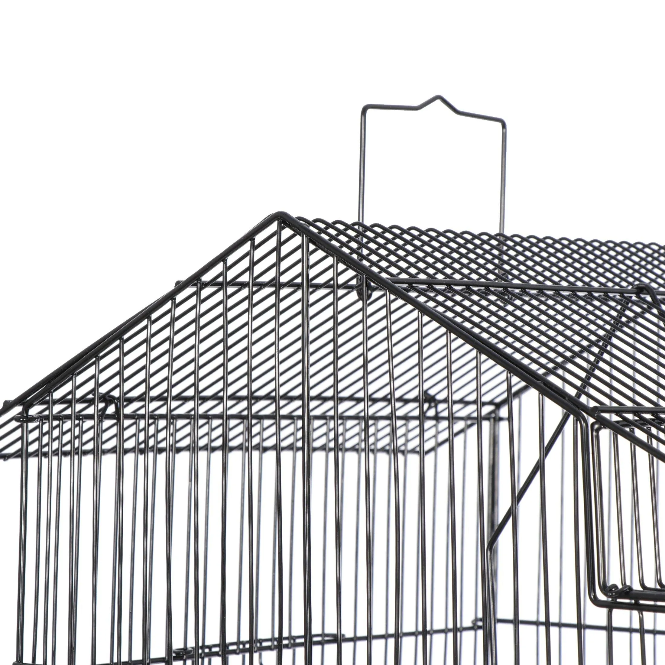 ZENY™ 39-inch Roof Top Large Flight Parrot Bird Cage Wrought Iron Bird Cage Small Pet House w/Toys